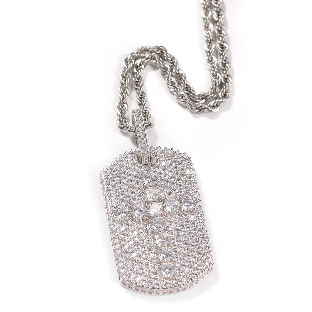 CROSS PENDANT - ICED OUT