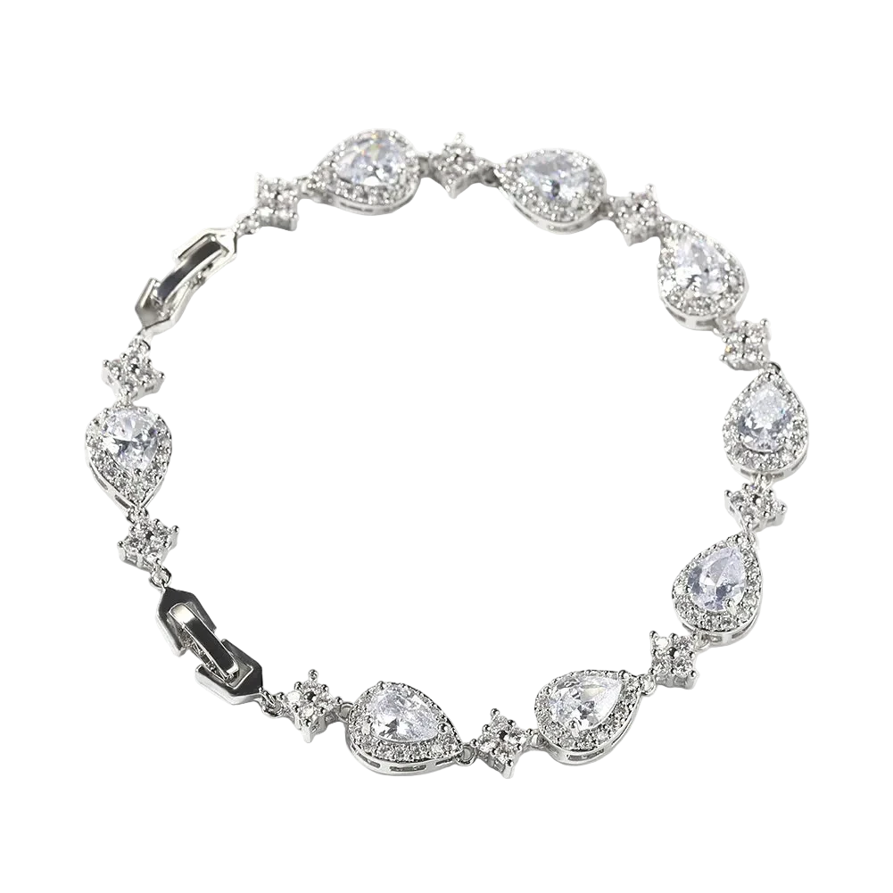 RAINDROP BRACELET - ICED OUT