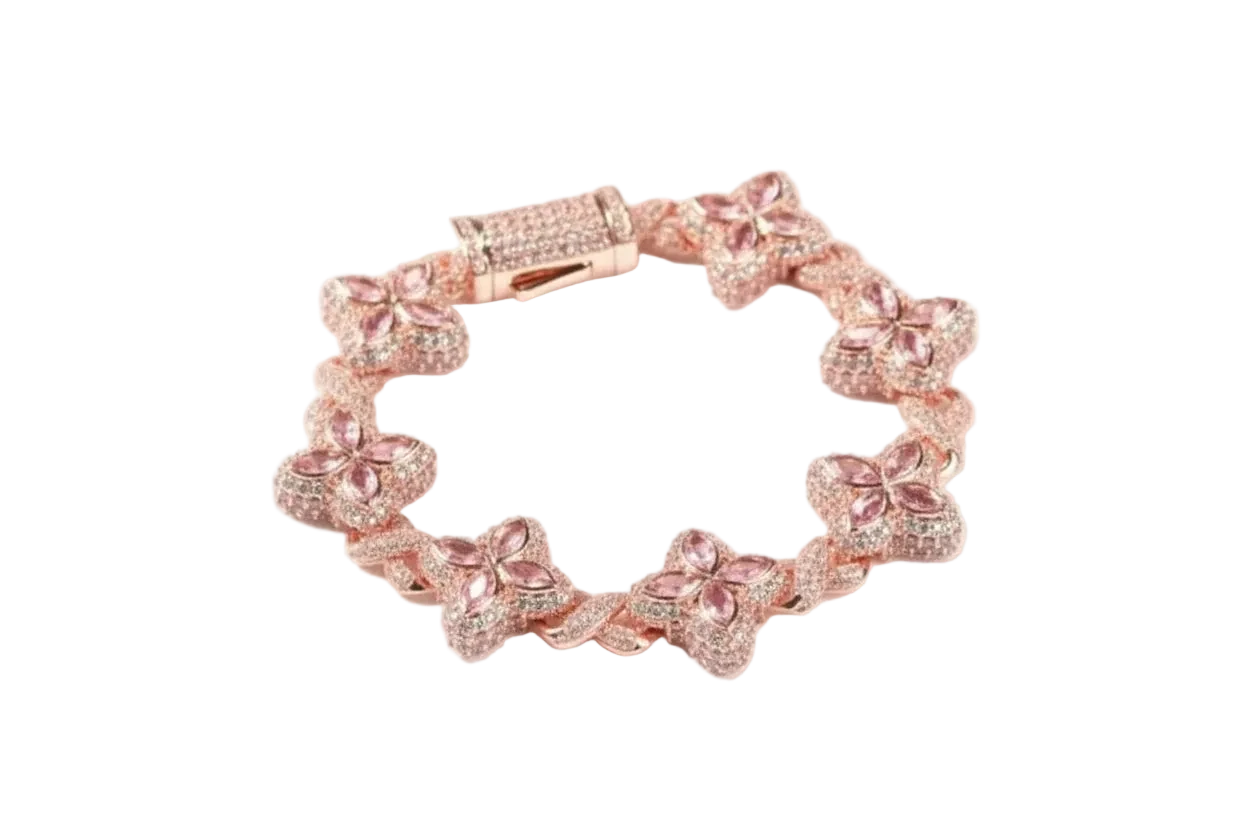 CLOVER BRACELET - ICED OUT