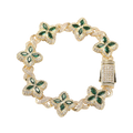 CLOVER BRACELET - ICED OUT